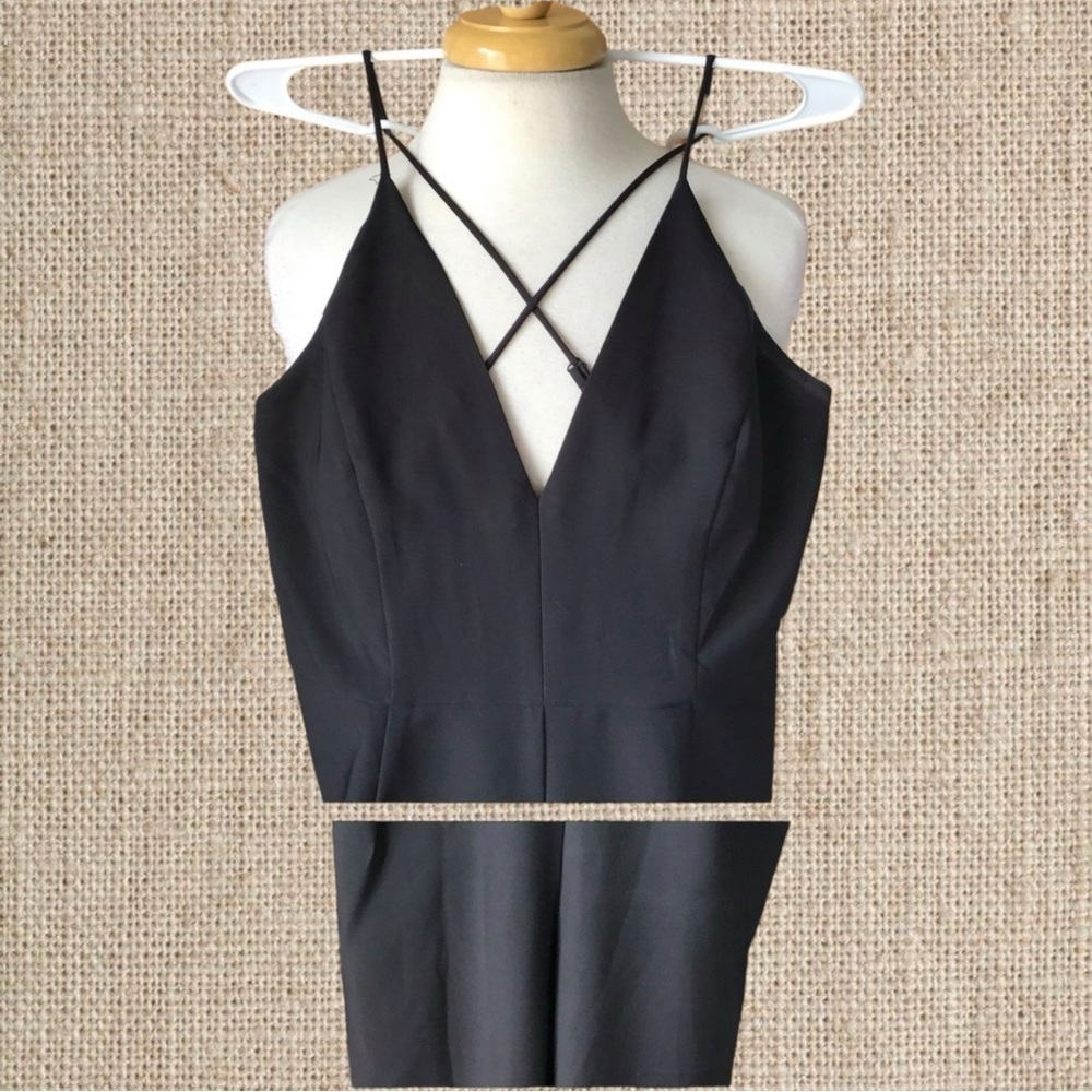 Black Halter Jumpsuit - Picture 3 of 4